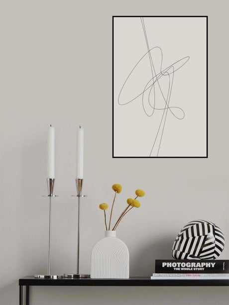 Brown Abstract Poster och Canvastavla
