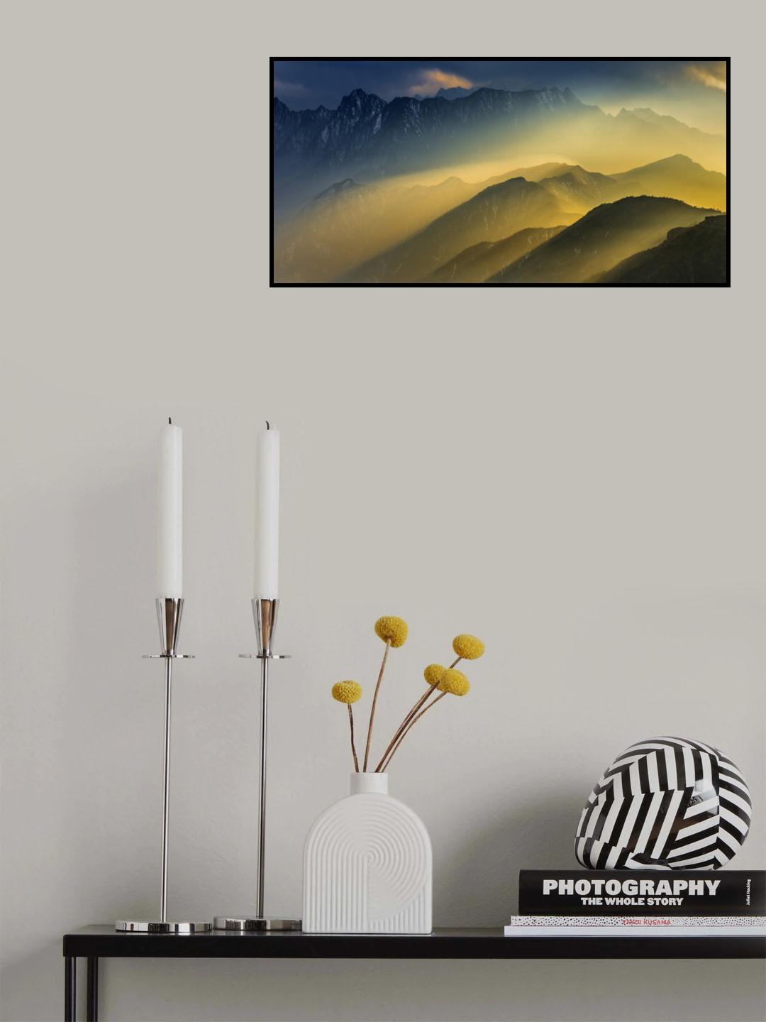 The Cattle-back Mountain Sunset Poster och Canvastavla