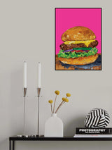 Burger Pink Poster och Canvastavla