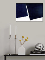 Minimal Navy Blue Abstract 01 Poster och Canvastavla