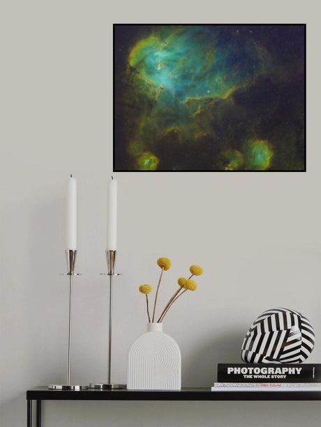 Running Chicken Nebula Poster och Canvastavla