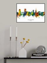 Chelmsford England Skyline Poster och Canvastavla