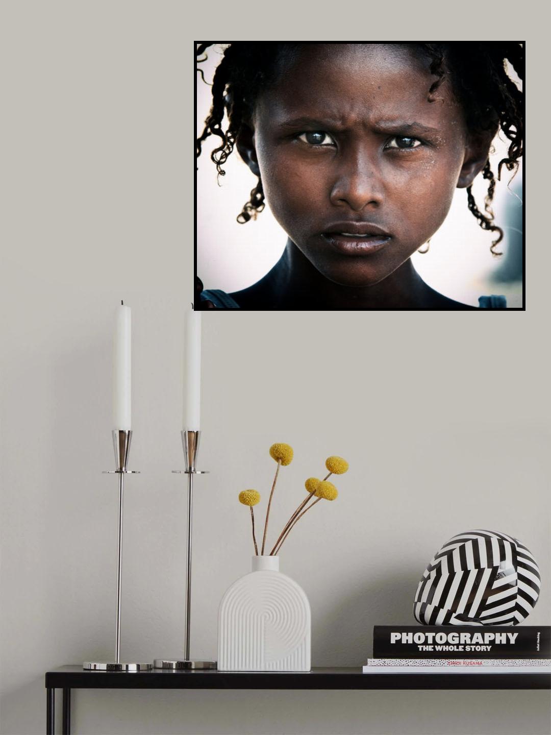 A girl in the Danakil desert Poster och Canvastavla