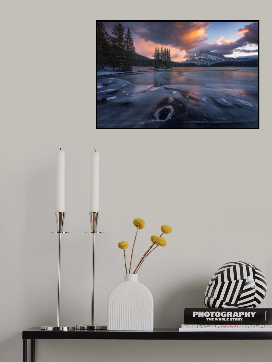 Two Jack Lake, Canada Poster och Canvastavla