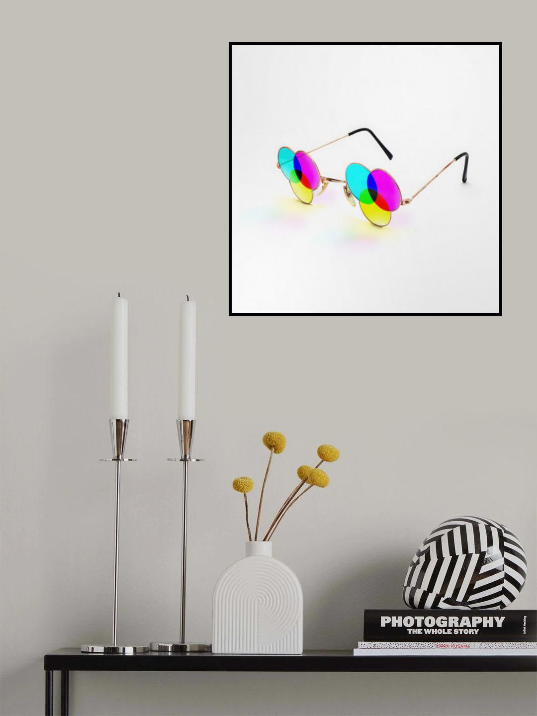 Cmyk Glasses Poster och Canvastavla