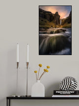 Kvernufoss Poster och Canvastavla