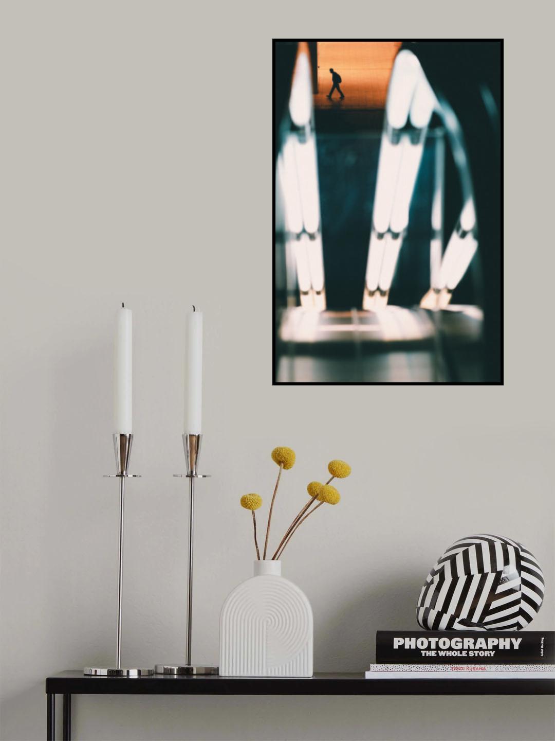 Night station Poster och Canvastavla
