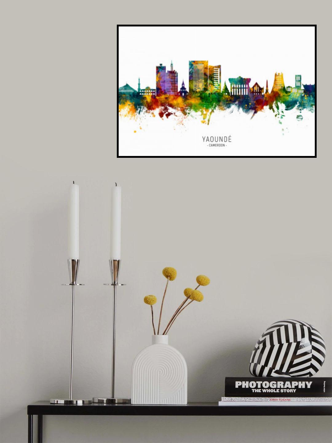 Yaoundé Cameroon Skyline Poster och Canvastavla