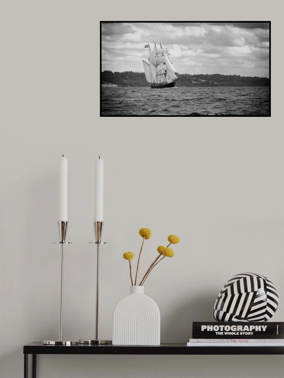 Unique experience. Classic boat race Denmark Poster och Canvastavla