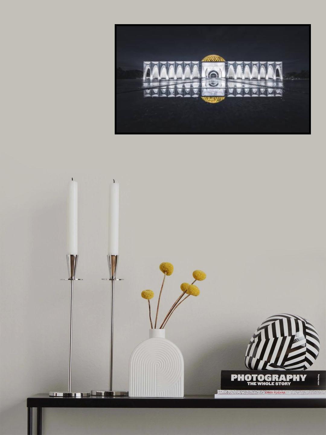 Muslim Palace at Night Poster och Canvastavla