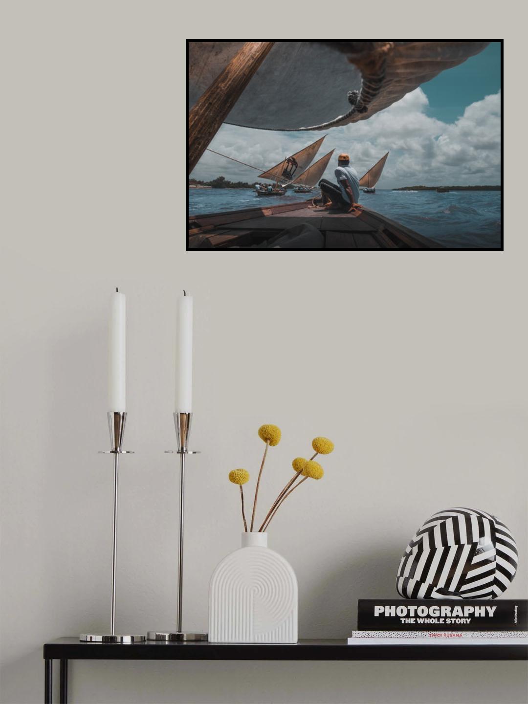 Dhow Race Poster och Canvastavla