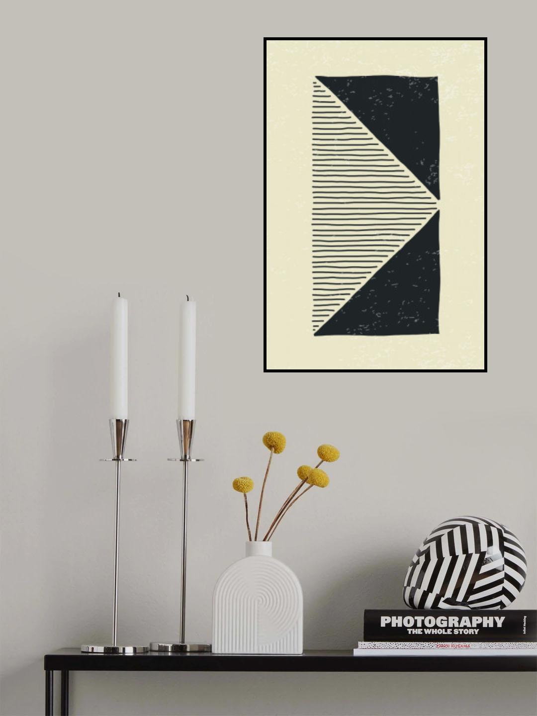 Abstract Black Set #1 Poster och Canvastavla