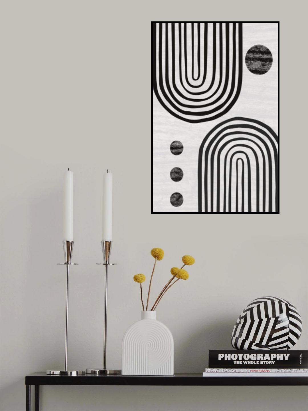 Boho in black Poster och Canvastavla