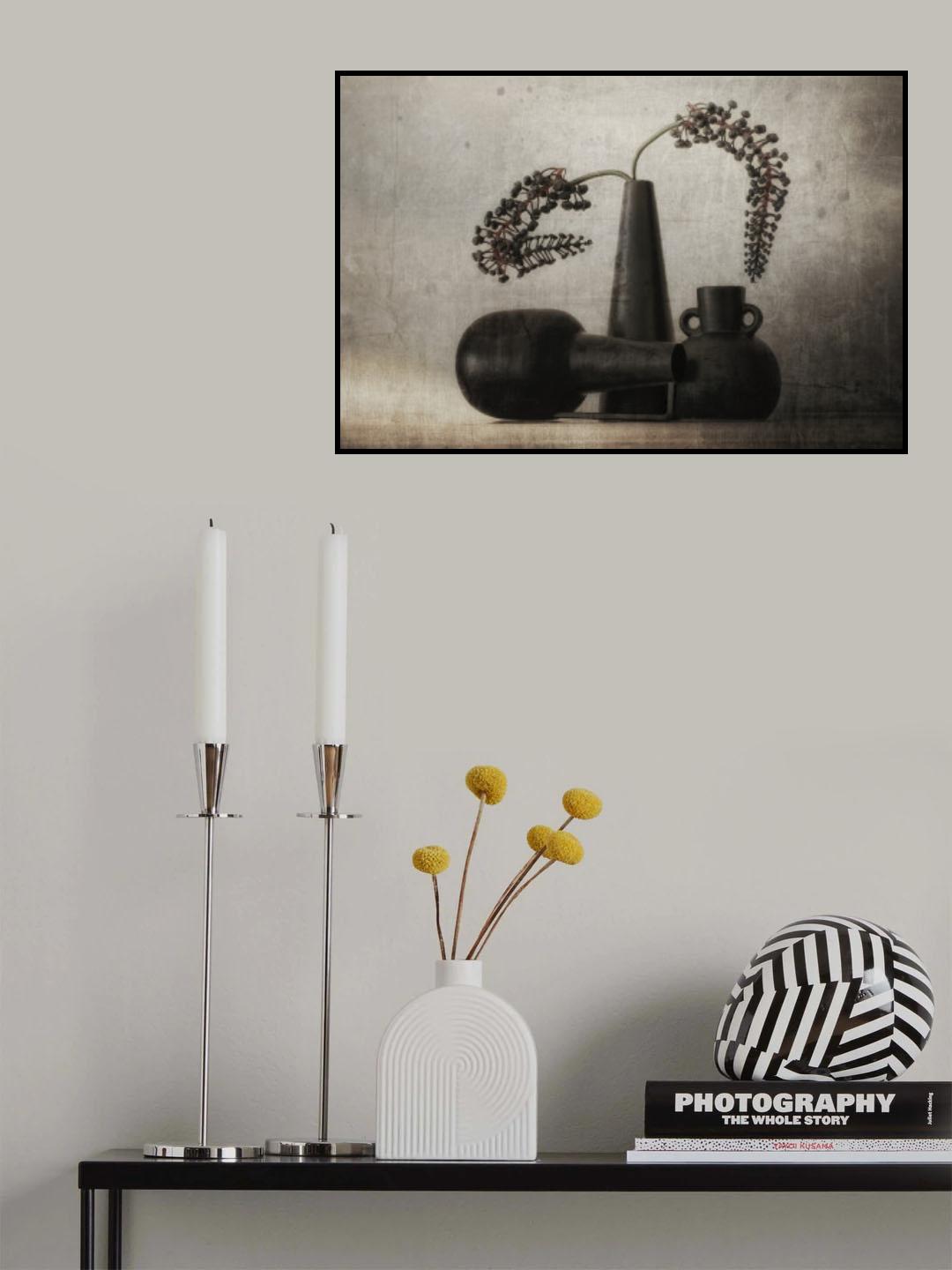 Black pots Poster och Canvastavla
