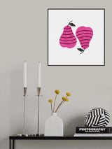 Pears Pink Poster och Canvastavla