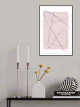 Blush Abstract Poster och Canvastavla