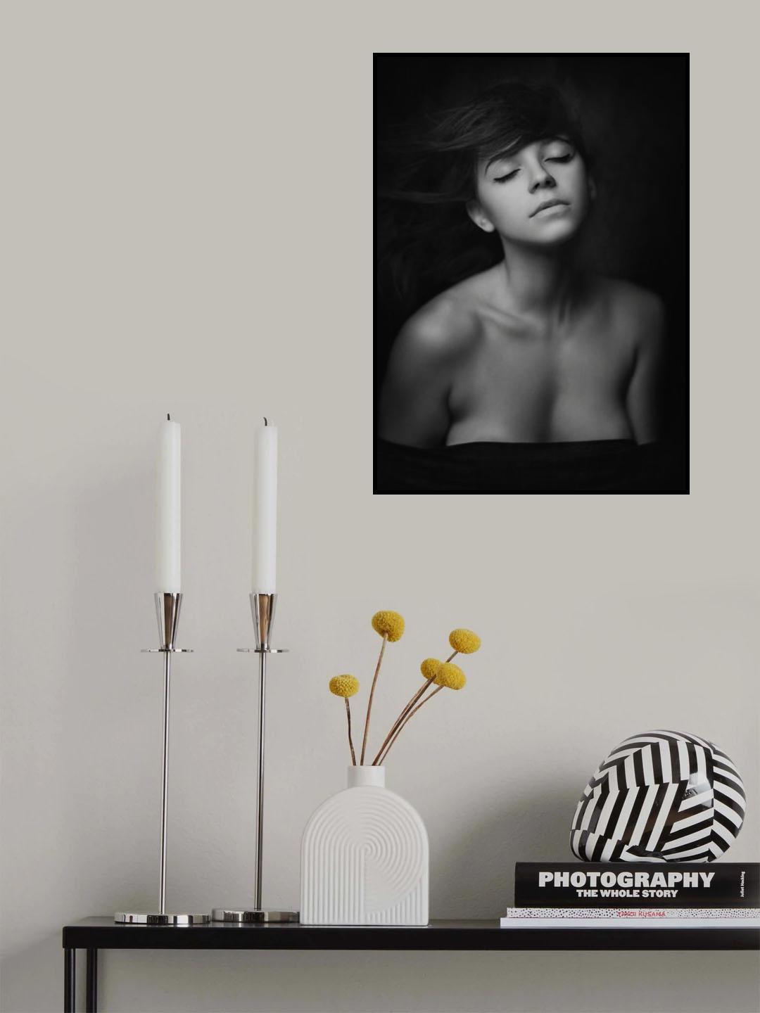 Portrait with notes of erotic Poster och Canvastavla