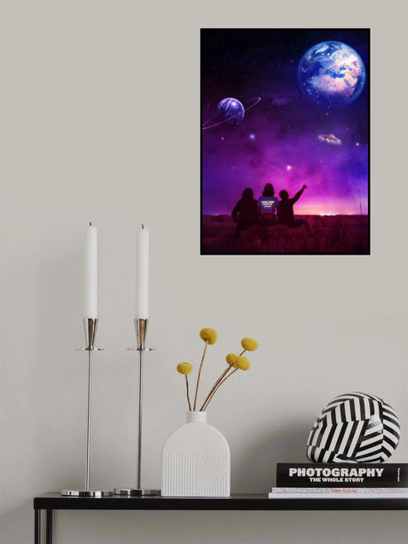 Ufo Sightseeing Poster och Canvastavla