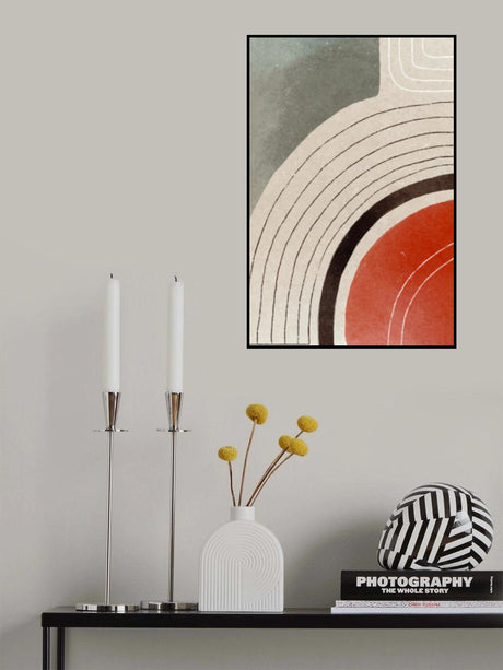 Orange Minimal Shapes #2 Poster och Canvastavla