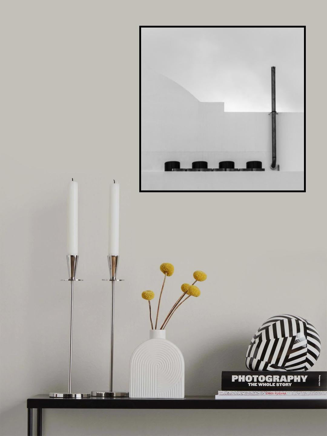Rooftop Pipes Poster och Canvastavla