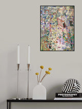 Chartreuse and Dots 30x40 2023 Mixed Media Poster och Canvastavla