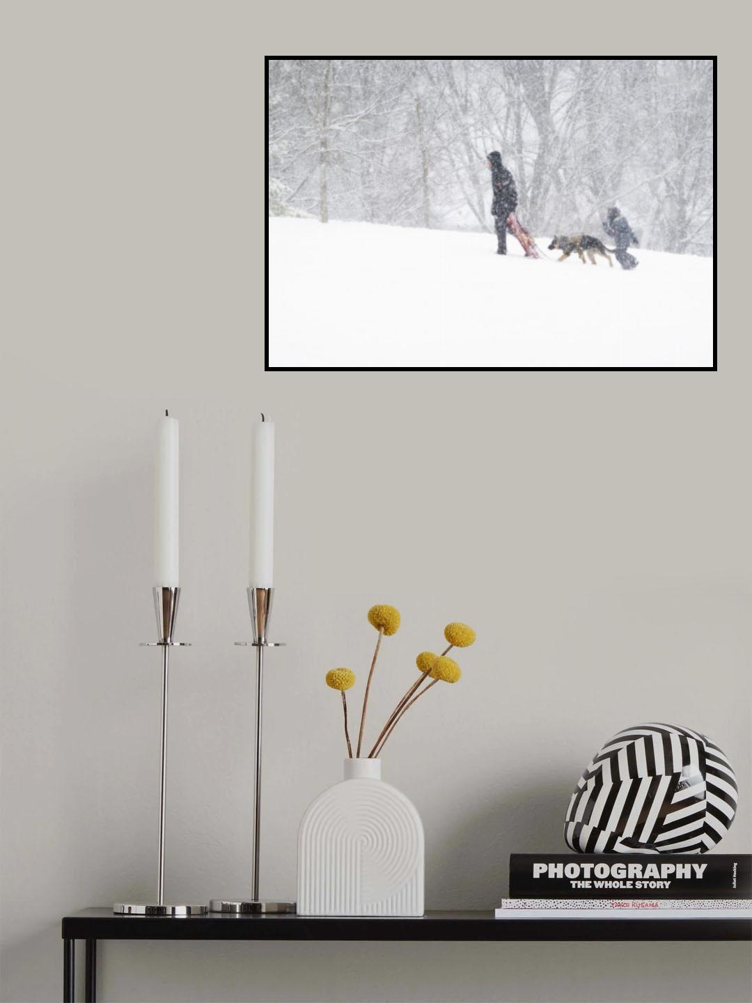 Going to Tobogganing Poster och Canvastavla