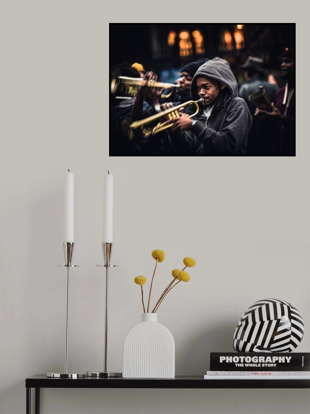 Jazz in the street of New Orleans' Poster och Canvastavla