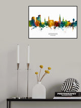 Groningen The Netherlands Skyline Poster och Canvastavla