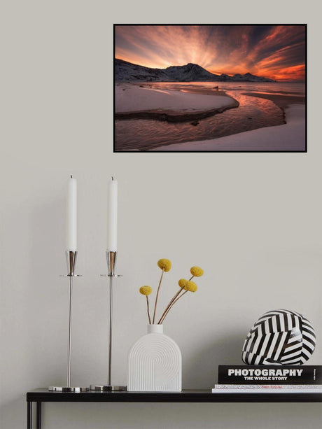 Golden Sunset Poster och Canvastavla