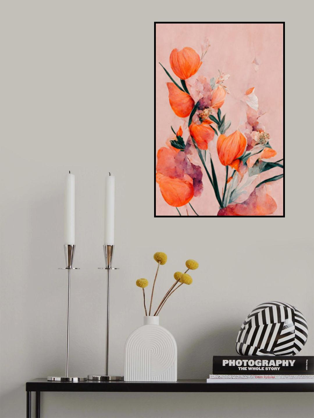 Orange Tulips Poster och Canvastavla