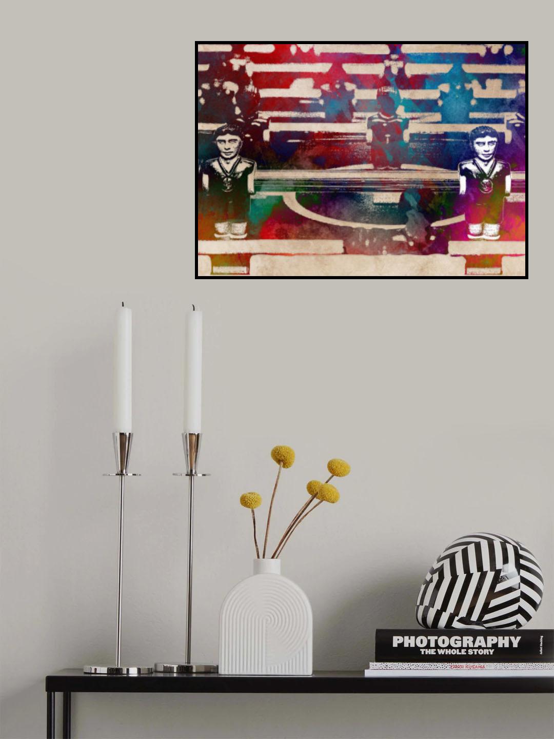 Football player sport art Poster och Canvastavla