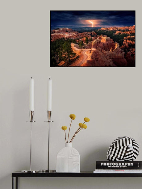 Lightning over Bryce Canyon Poster och Canvastavla