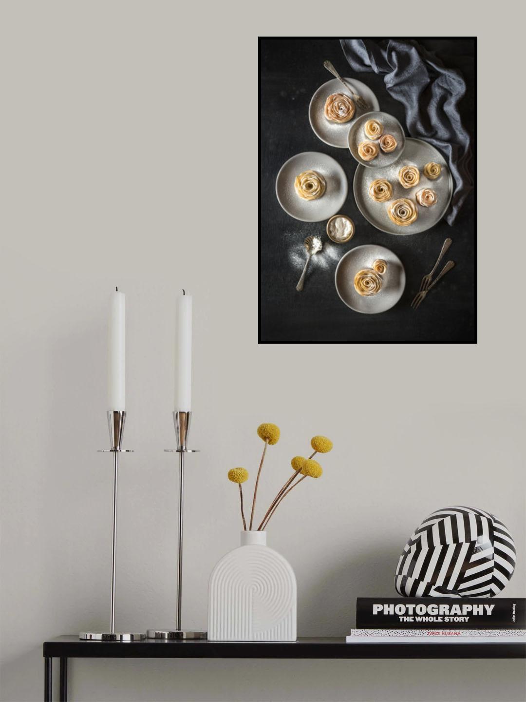 Apple roses tartlets Poster och Canvastavla