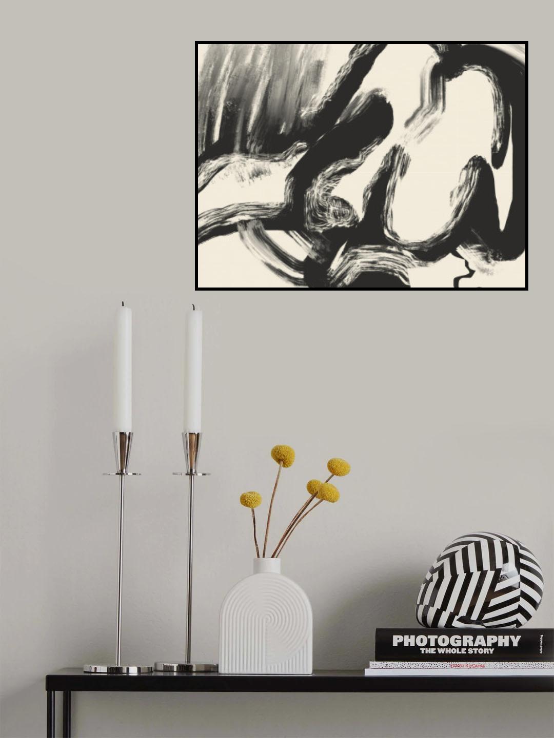 Nude In Baby Pose Poster och Canvastavla