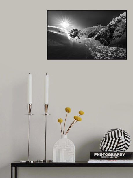 Snow splash over the edge Poster och Canvastavla