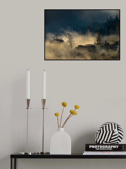 Misty village Poster och Canvastavla