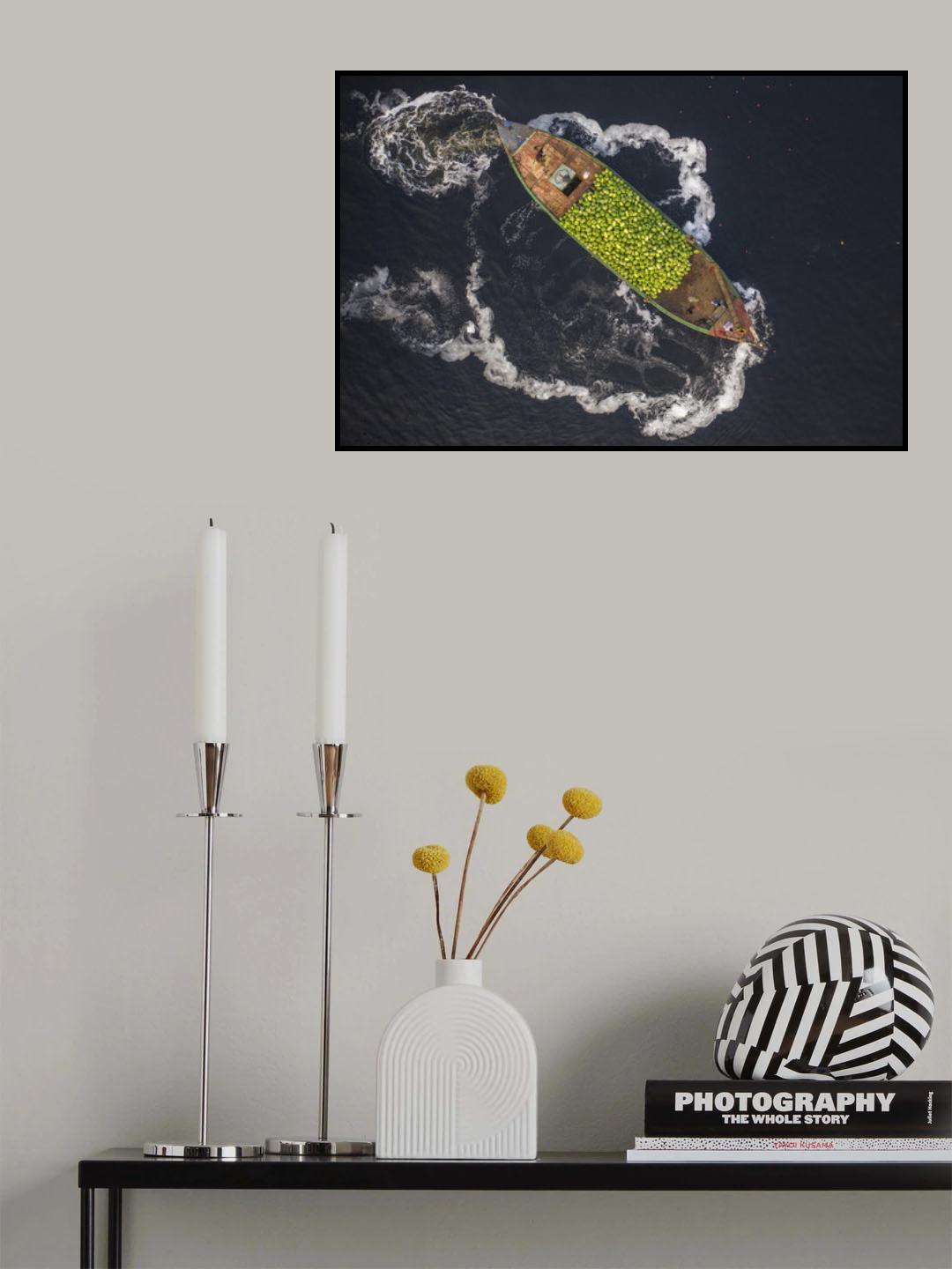 Boats of watermelons Poster och Canvastavla
