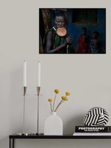Surma tribe woman-I - Ethiopia Poster och Canvastavla