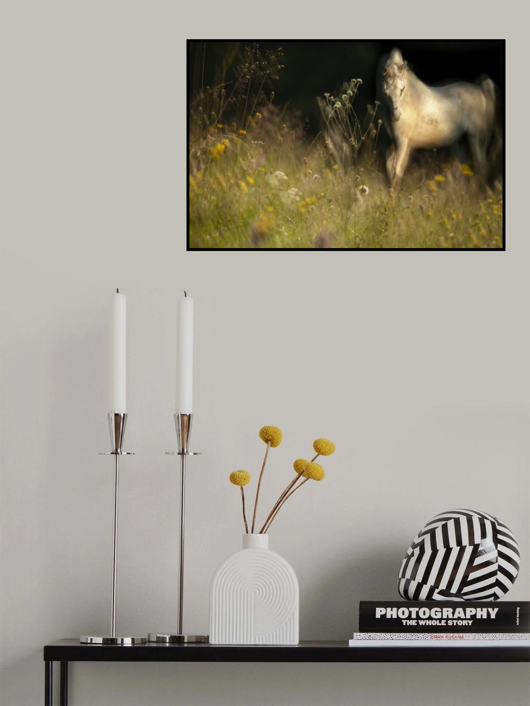 on the pink garden Poster och Canvastavla