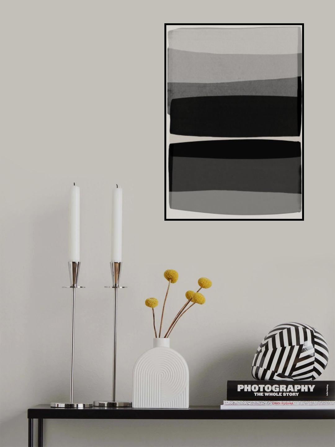 Modern Black and White Poster och Canvastavla