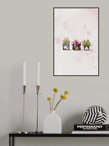 Cute Succulents Poster och Canvastavla