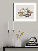 Brain Bloom Poster och Canvastavla