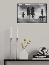 Simba children return from grazing Poster och Canvastavla