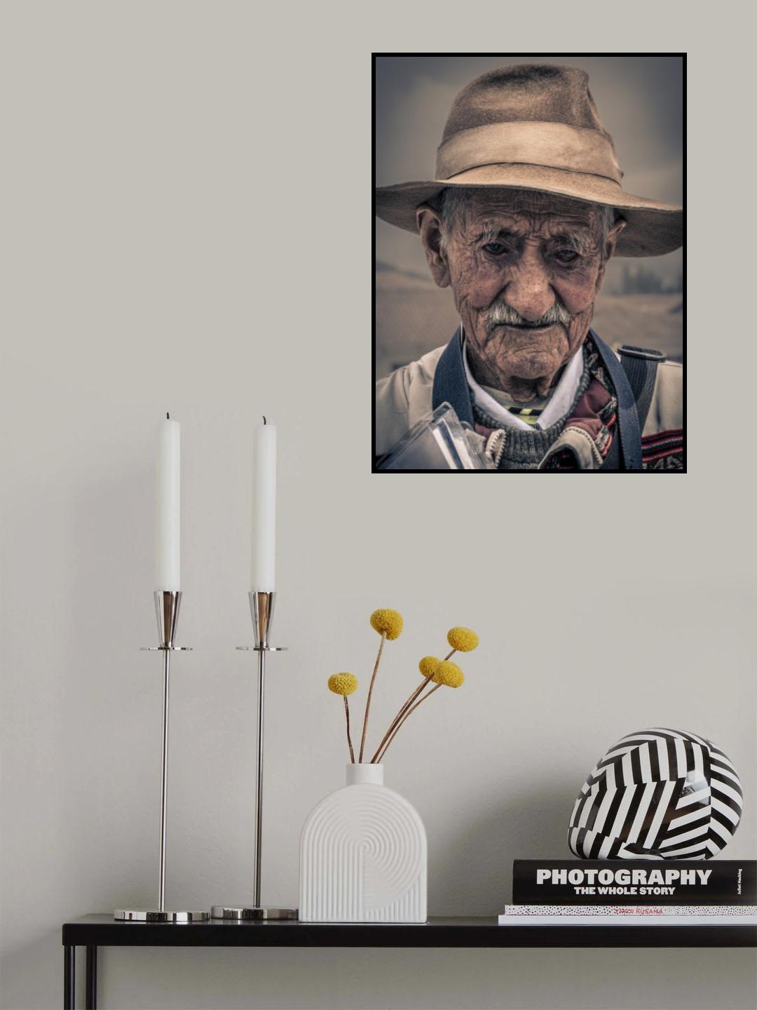 The old man in Peru Poster och Canvastavla