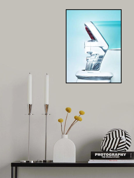US classic car 1955 Century tail fin abstract Poster och Canvastavla