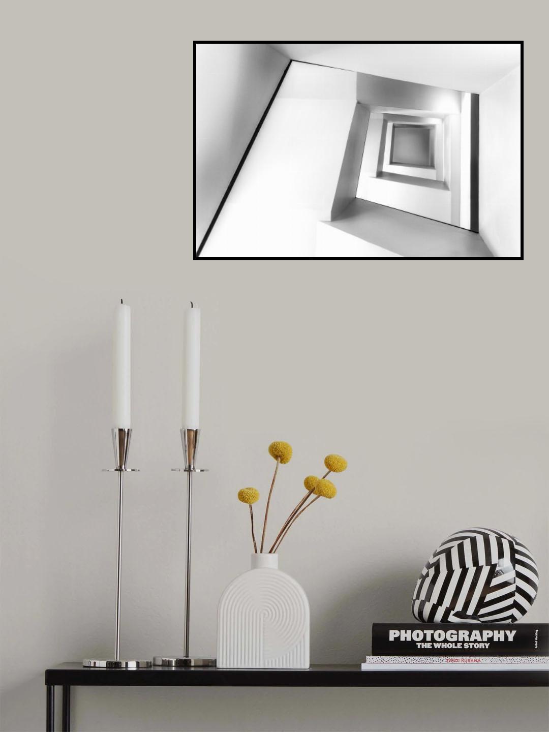 golden stairs Poster och Canvastavla