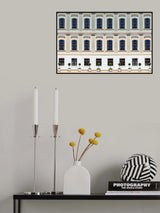 Old window facade Poster och Canvastavla