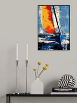 Yacht racing sport art 7 Poster och Canvastavla