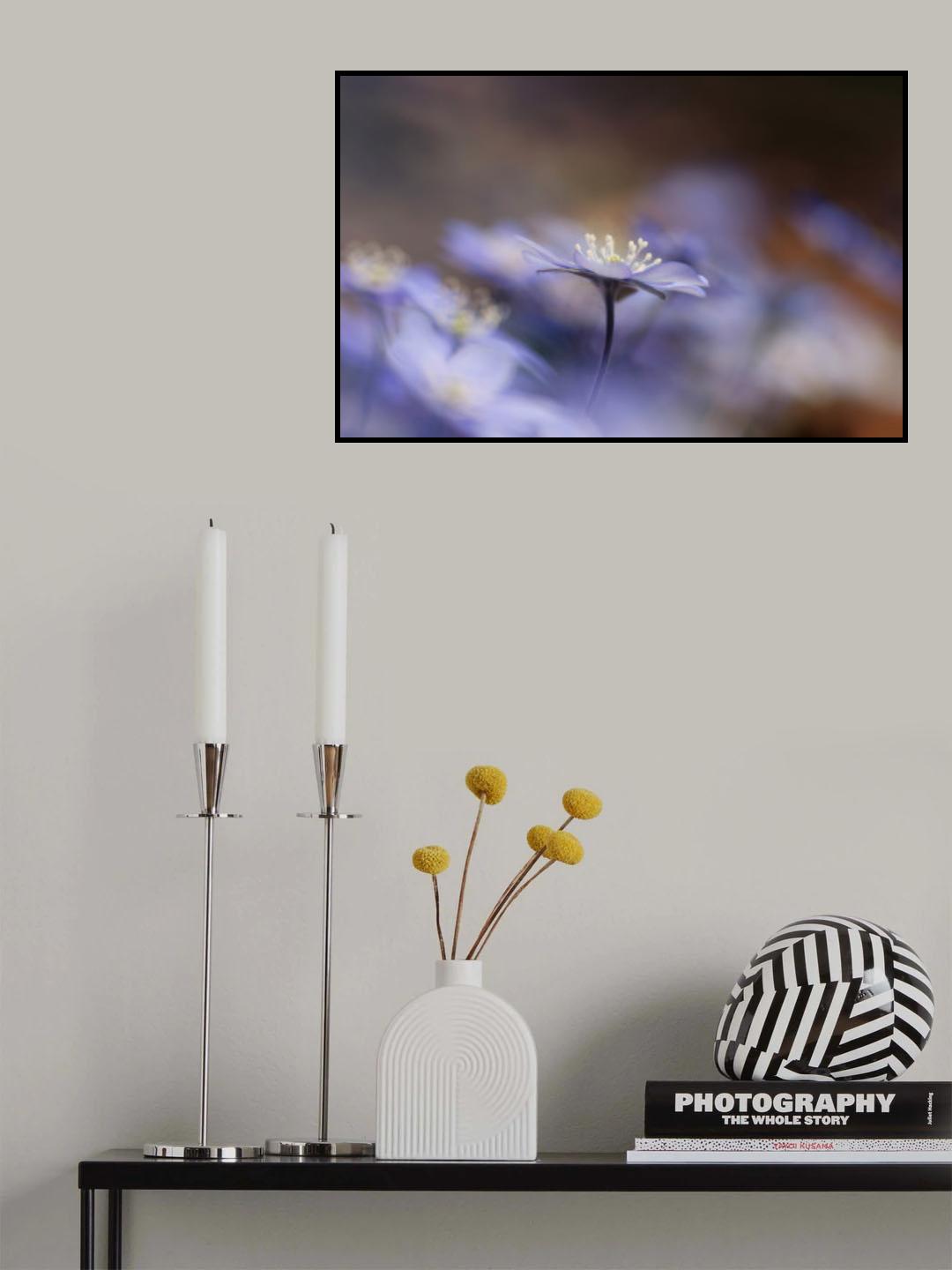 Skogens blå juveler. Poster och Canvastavla