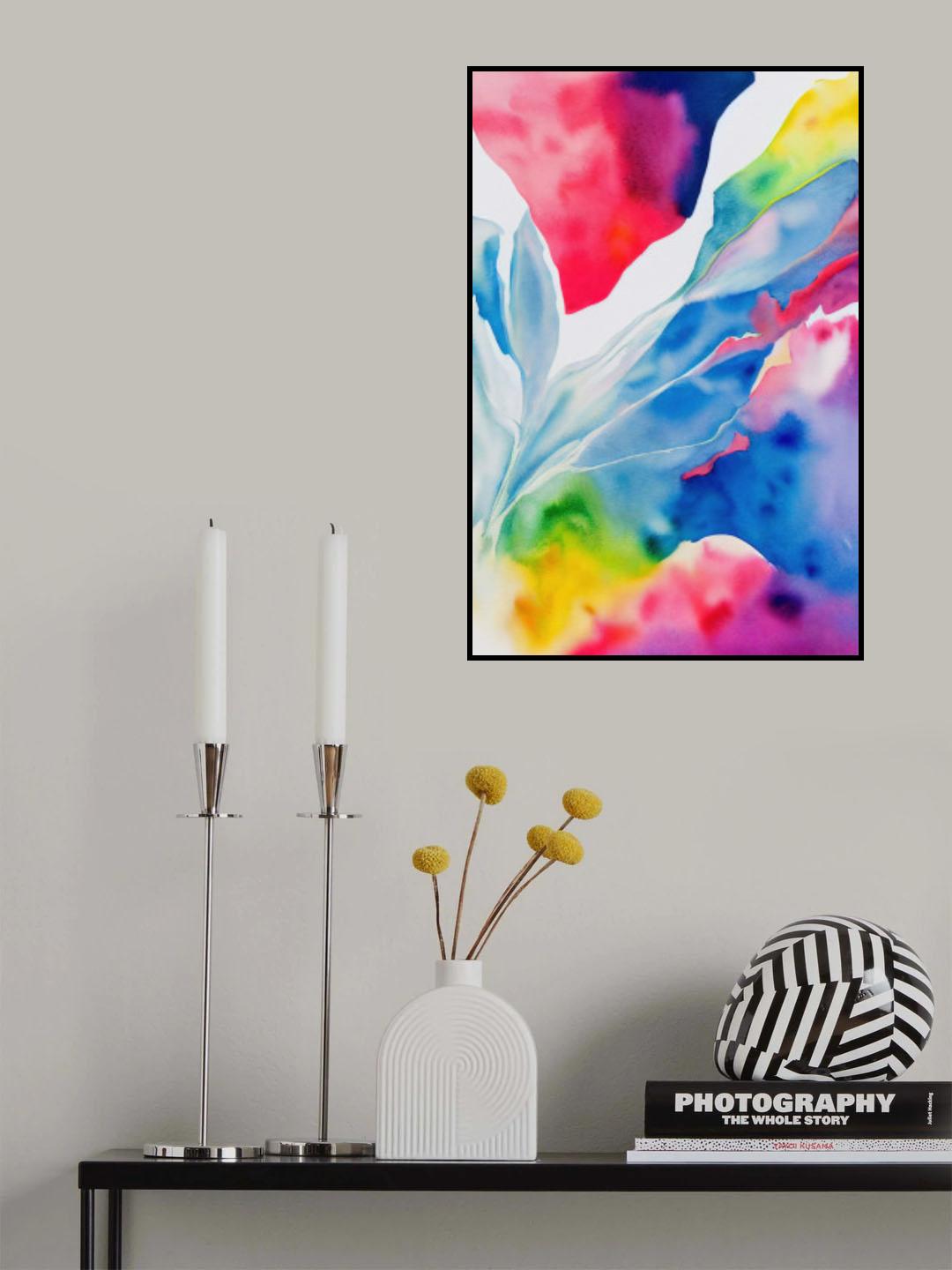 Nature Inspired Abstract Watercolor  (Day 29) Poster och Canvastavla